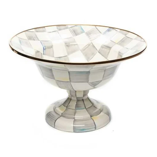 Sterling Check Large Compote