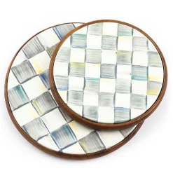 Sterling Check Large Trivet