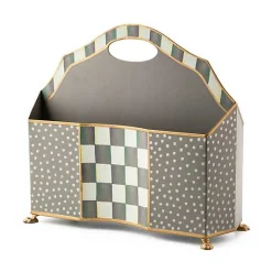 Sterling Check Magazine Holder