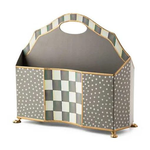 Sterling Check Magazine Holder