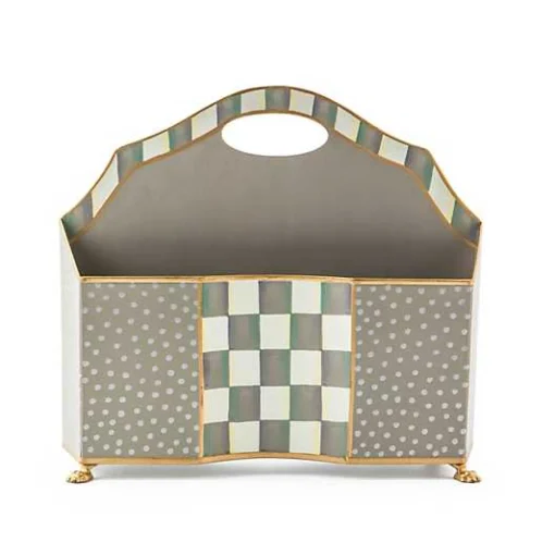 Sterling Check Magazine Holder