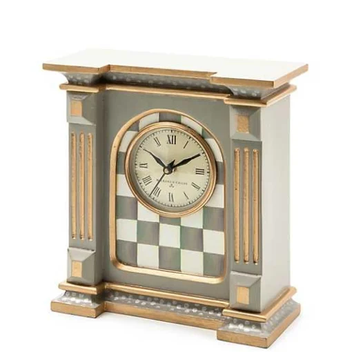 Sterling Check Mantel Clock