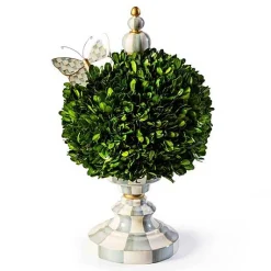 Sterling Check Medium Boxwood Centerpiece