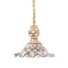 Sterling Check Medium Ceramic Pendant Lamp