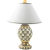 Sterling Check Medium Ceramic Globe Lamp