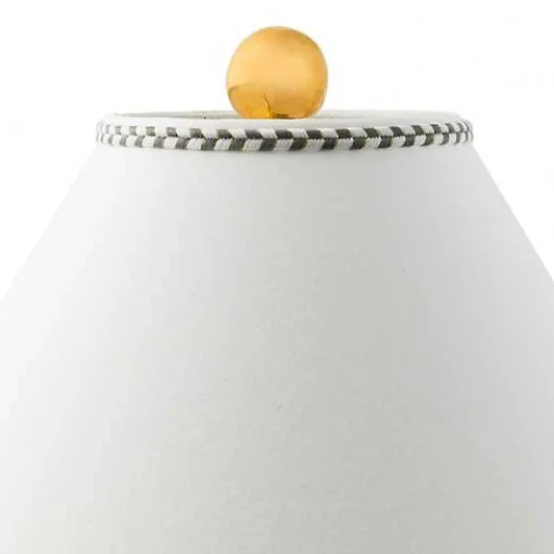Sterling Check Medium Ceramic Globe Lamp