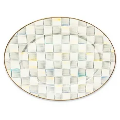 Sterling Check Medium Oval Platter