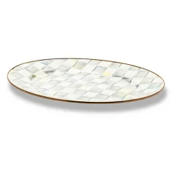 Sterling Check Medium Oval Platter