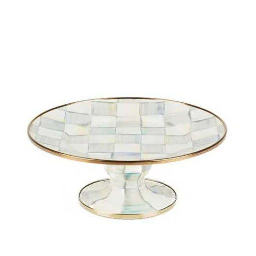 Sterling Check Mini Pedestal Platter