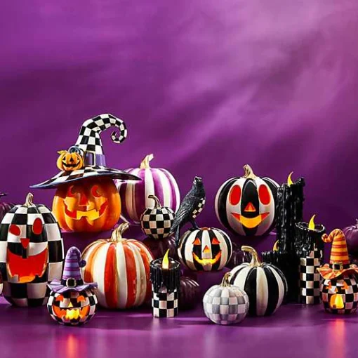 Sterling Check Mini Pumpkin