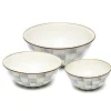 Sterling Check Mixing Bowls, Set of 3