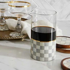 Sterling Check Mixing Glass