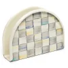 Sterling Check Napkin Holder