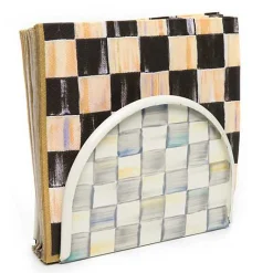 Sterling Check Napkin Holder