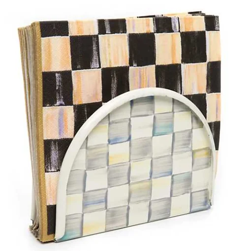 Sterling Check Napkin Holder