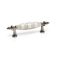 Sterling Check Nickel Drawer Pull