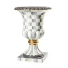Sterling Check Pedestal Urn