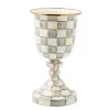 Sterling Check Pedestal Vase