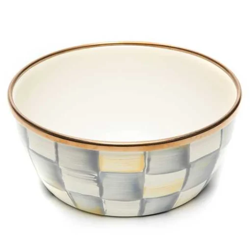 Sterling Check Pinch Bowl