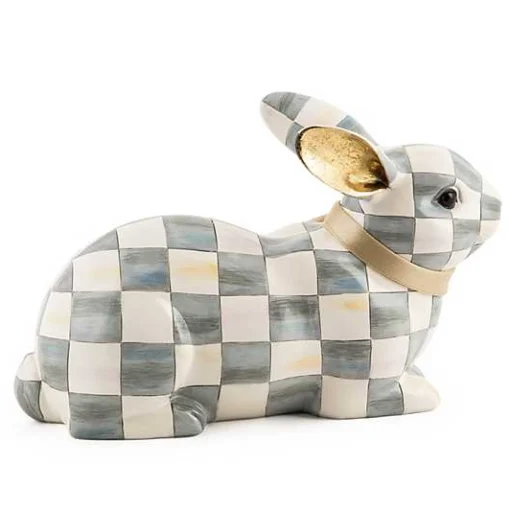 Sterling Check Resting Bunny