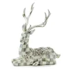 Sterling Check Resting Silver Garland Deer