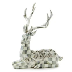 Sterling Check Resting Silver Garland Deer