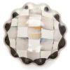 Sterling Check Round Knob