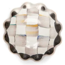 Sterling Check Round Knob