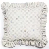 Sterling Check Ruffle Throw Pillow