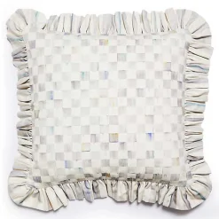 Sterling Check Ruffle Throw Pillow