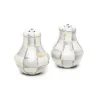 Sterling Check Salt  Pepper Shakers