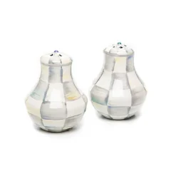 Sterling Check Salt  Pepper Shakers