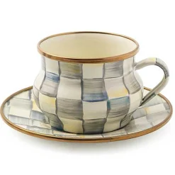 Sterling Check Saucer