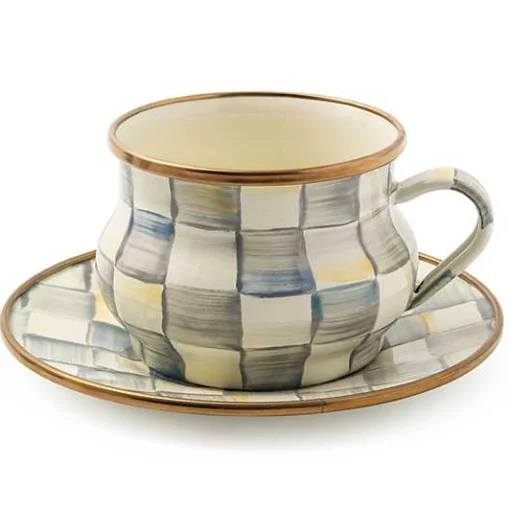 Sterling Check Saucer
