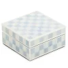 Sterling Check Silver Plated Trinket Box