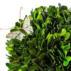 Sterling Check Small Boxwood Centerpiece