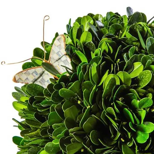 Sterling Check Small Boxwood Centerpiece