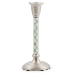 Sterling Check Small Candlestick