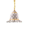 Sterling Check Small Ceramic Pendant Lamp