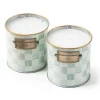 Sterling Check Small Citronella Candles, Set of 2