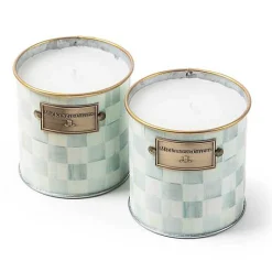 Sterling Check Small Citronella Candles, Set of 2