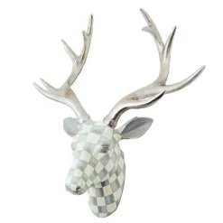 Sterling Check Small Deer Head Wall Decor