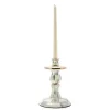 Sterling Check Small Enamel Candlestick