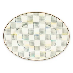 Sterling Check Small Oval Platter