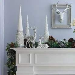 Sterling Check Standing Silver Garland Deer