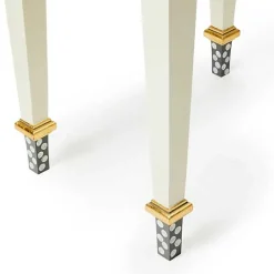 Sterling Check  Stripe Side Table