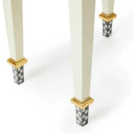 Sterling Check  Stripe Side Table