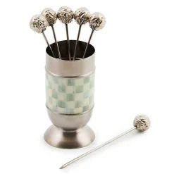 Sterling Check Supper Club Pick Set