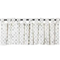 Sterling Check Tab Top Valance