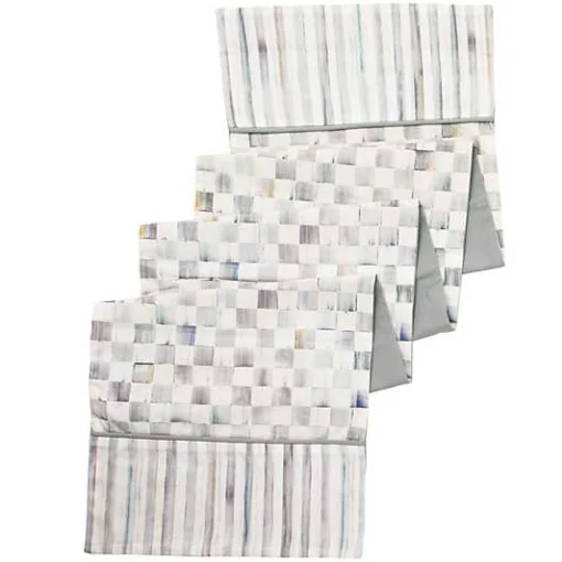 Sterling Check Table Runner